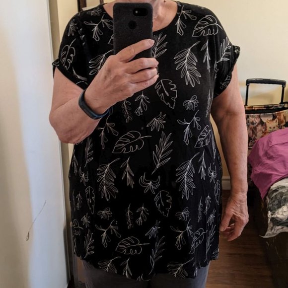 Simon Comtemporaine Jersey Knit Tunic 2X - Picture 2 of 4